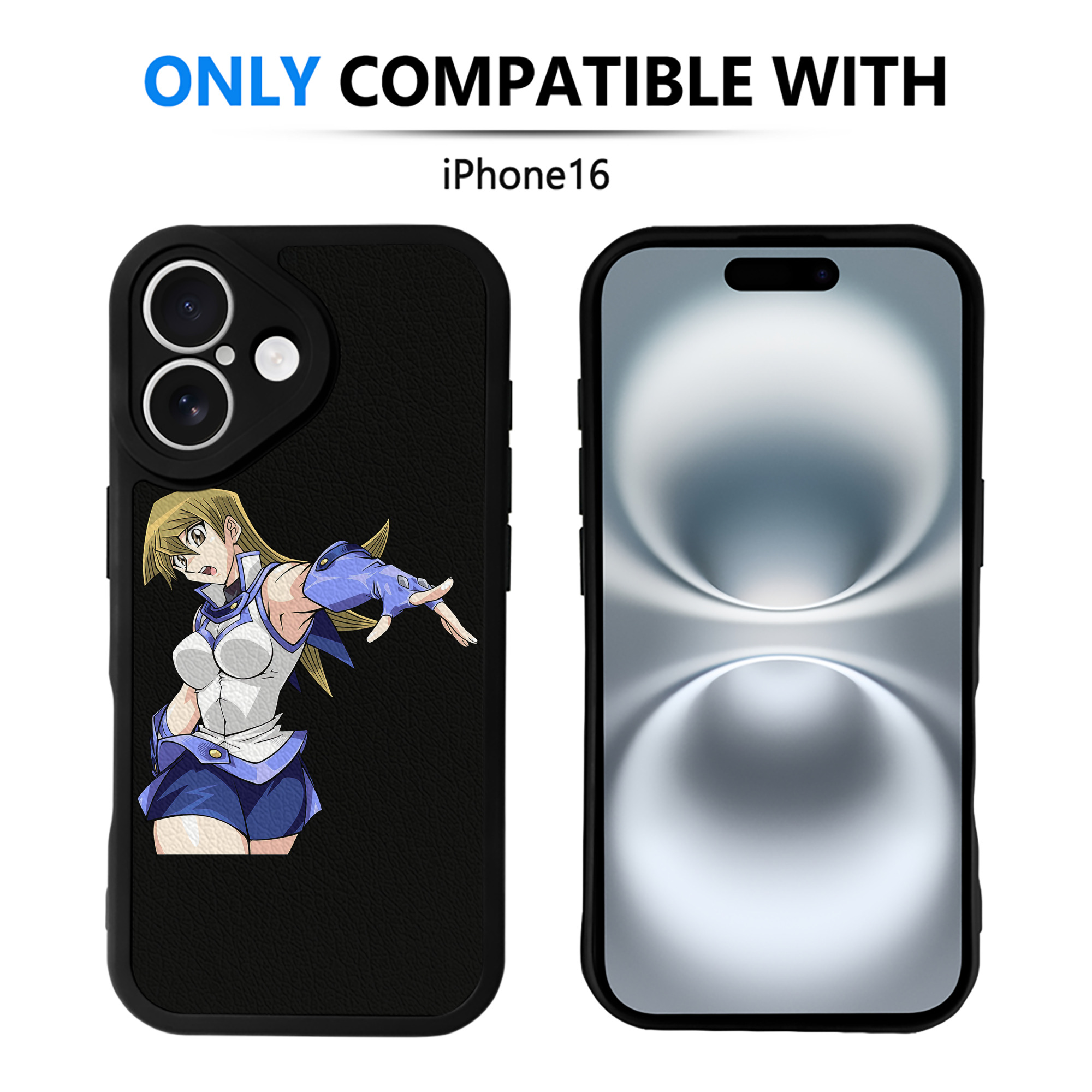 遊☆戯☆王 Yu-Gi-Oh! 【iPhone 16シリーズ対応】シリコンスマホケース（レザー調） 材質：シリコン